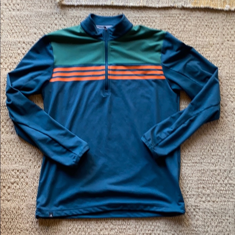Adidas 1/4 zip tech top Men’s Sz S